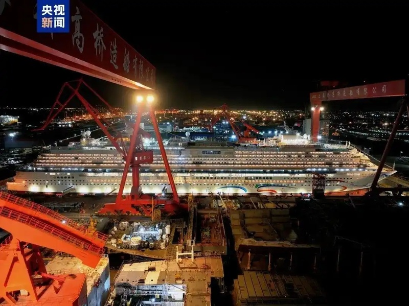 Segundo grande navio de cruzeiro construído na China será entregue até o final do ano