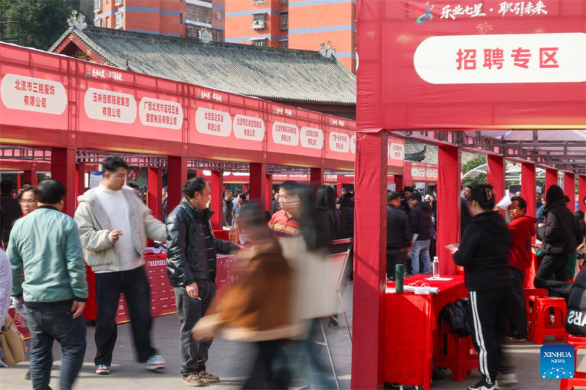 Diversos tipos de feiras de emprego são realizadas em toda a China
