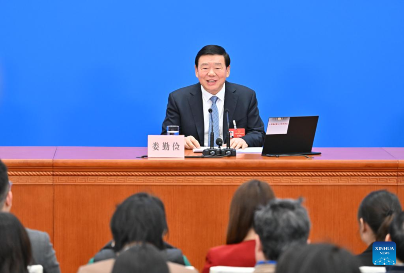 Legislatura nacional da China realiza coletiva de imprensa antes da sessão anual