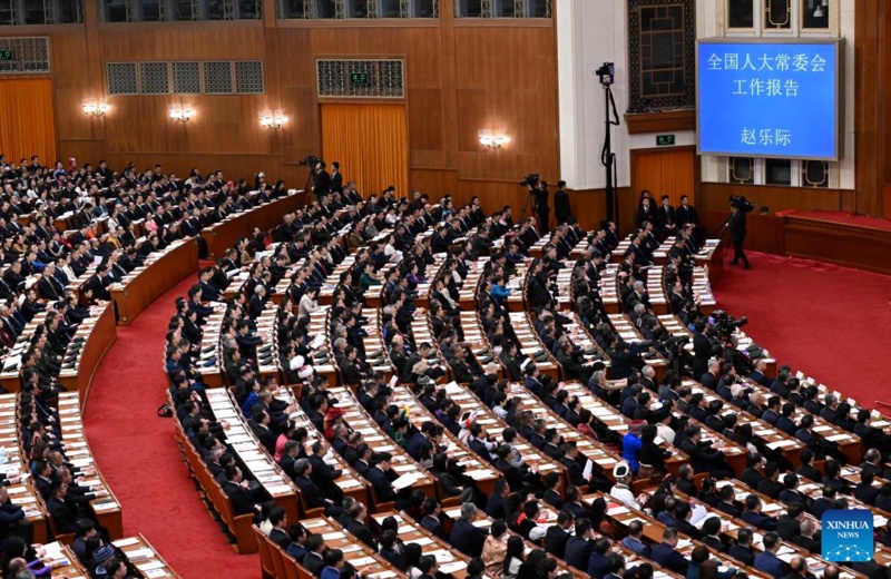 Legislatura nacional da China realiza segunda reunião plenária