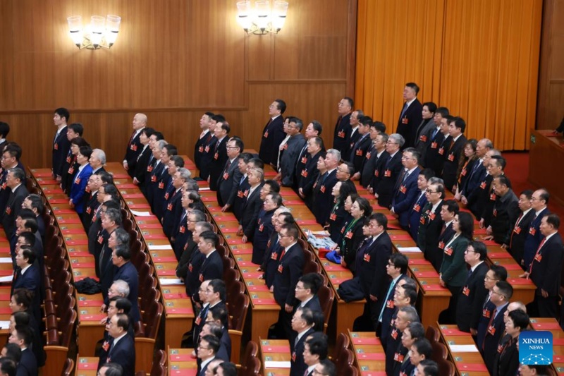 Mais alto órgão consultivo político da China realiza reunião de encerramento da sessão anual