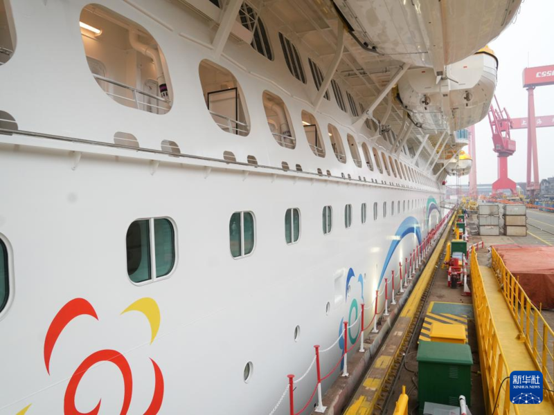 Segundo grande navio de cruzeiro da China sairá do cais em breve