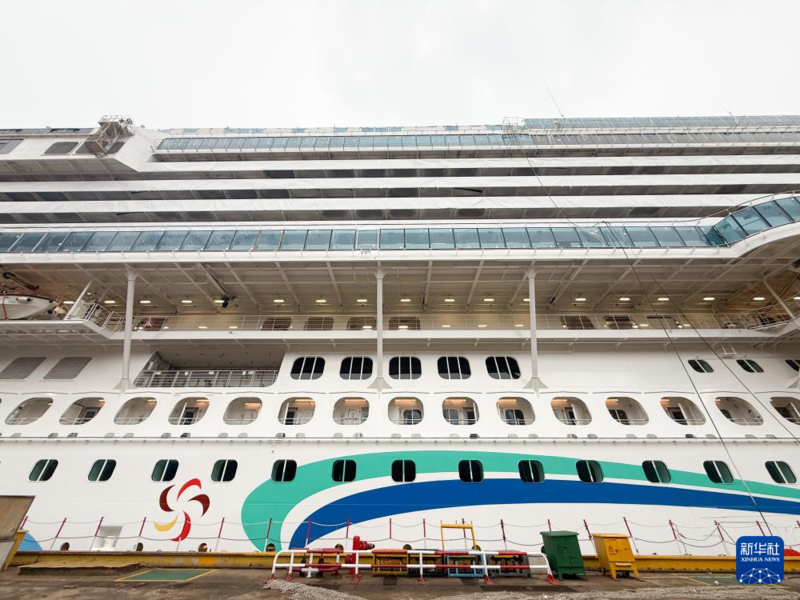 Segundo grande navio de cruzeiro da China sairá do cais em breve