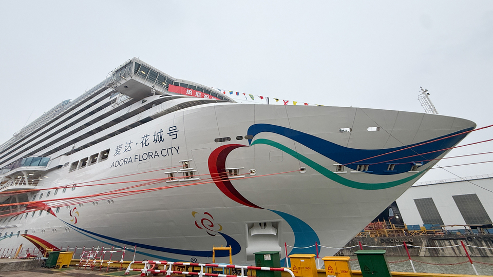 Segundo grande navio de cruzeiro da China sairá do cais em breve