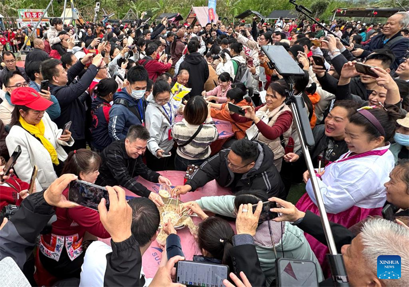 Massa de arroz Shengzha, um sabor fresco do patrimônio imaterial de Guangxi