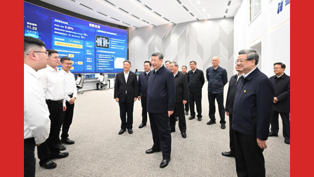 Xi Jinping inspeciona Nova Área de Xiong'an, na Província de Hebei, no norte da China