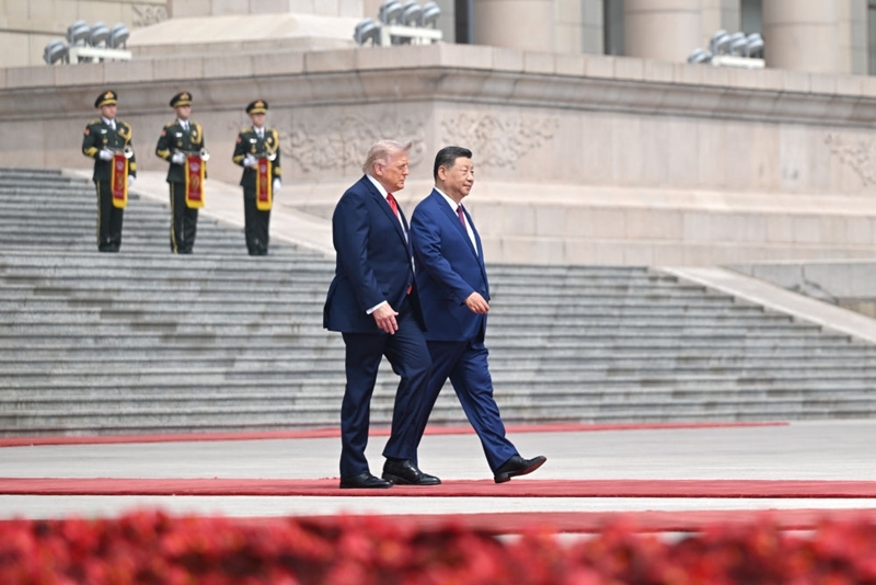 Xi Jinping realiza cerimônia de boas-vindas para Trump