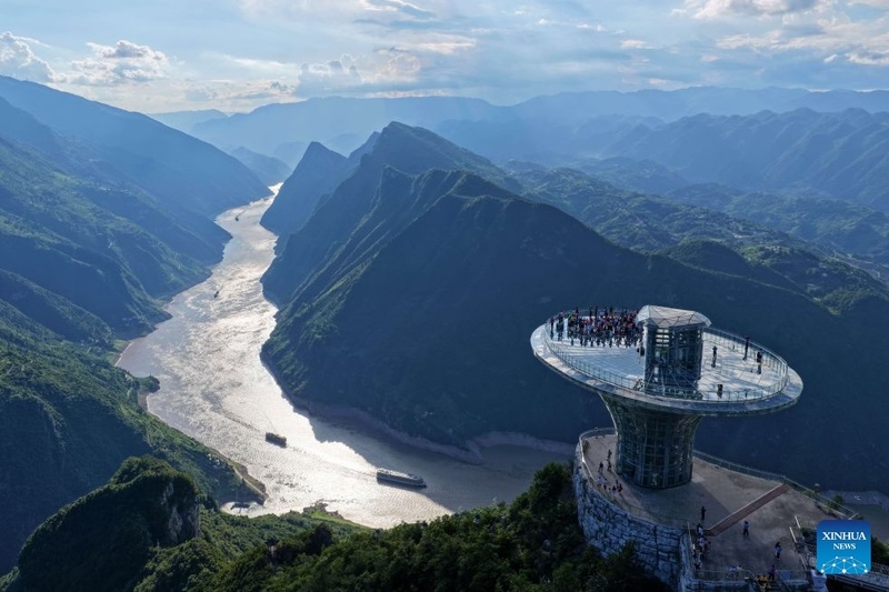Galeria: vista da área cênica de Wuxiakou, na província de Hubei, centro da China