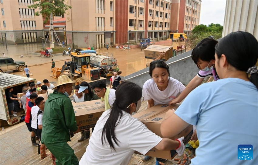 Esforços de assistência e recuperação após inundações estão em andamento em Guangxi