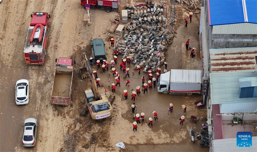 Esforços de assistência e recuperação após inundações estão em andamento em Guangxi