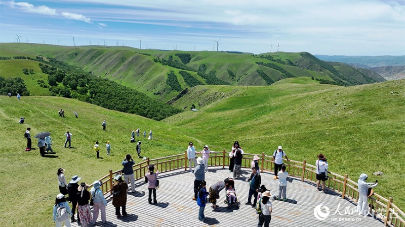 Mongólia Interior: paisagem pitoresca das pradarias de Huitengxile