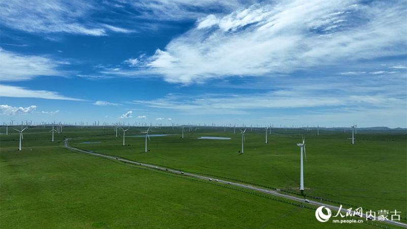 Mongólia Interior: paisagem pitoresca das pradarias de Huitengxile