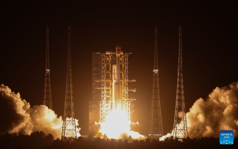 Centro de Lançamento de Espaçonaves de Wenchang, sul da China, registra sua 50ª missão de lançamento