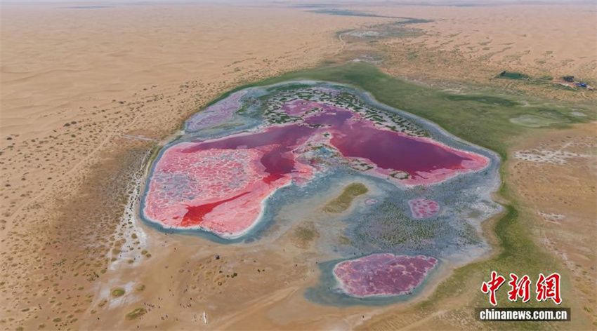 Galeria: vista aérea do Deserto de Tengger, no nordeste da China