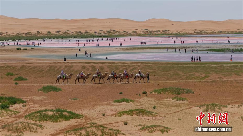 Galeria: vista aérea do Deserto de Tengger, no nordeste da China