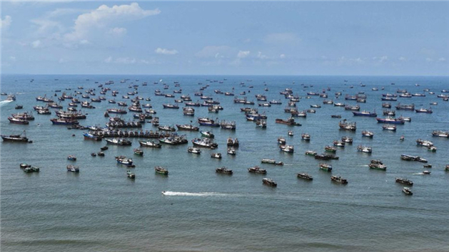 Galeria: iniciada temporada de pesca no Mar do Sul da China