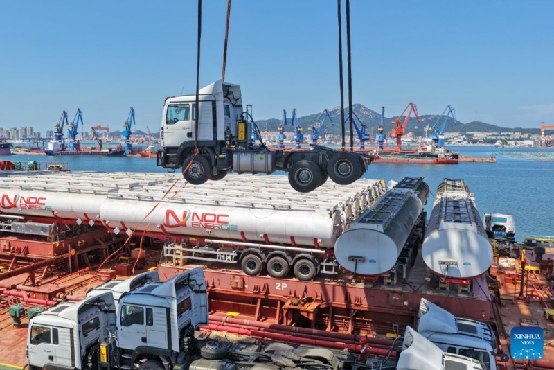 Porto de Yantai regista forte aumento do transporte de carga geral com destino a África