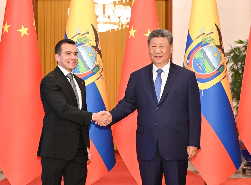 Xi Jinping pede maior sinergia China-Equador nas estratégias de desenvolvimento