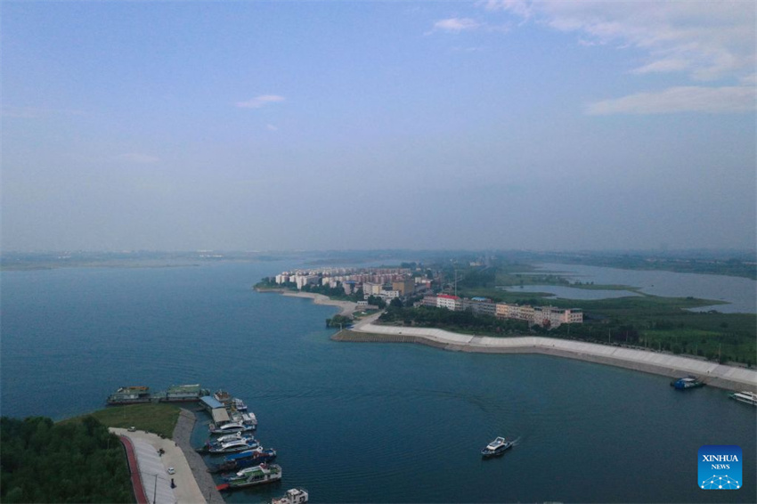 Galeria: vista aérea do reservatório de Danjiangkou em Nanyang, província de Henan