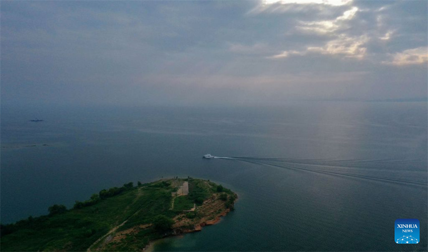Galeria: vista aérea do reservatório de Danjiangkou em Nanyang, província de Henan