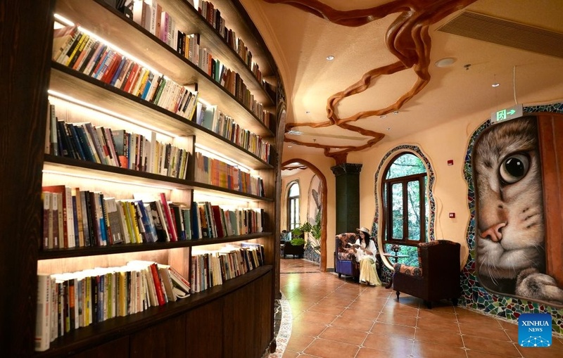 Biblioteca construída em sumidouro natural oferece experiência de leitura única no leste da China