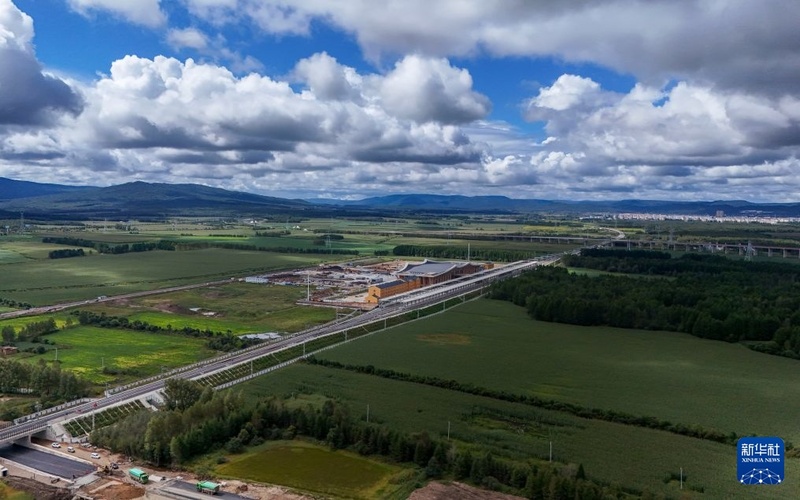 Nova linha de alta velocidade Harbin-Yichun ganha forma no nordeste da China