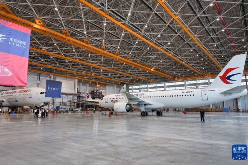 Ásia ganha maior hangar de manutenção de aviões de fuselagem larga em Shanghai