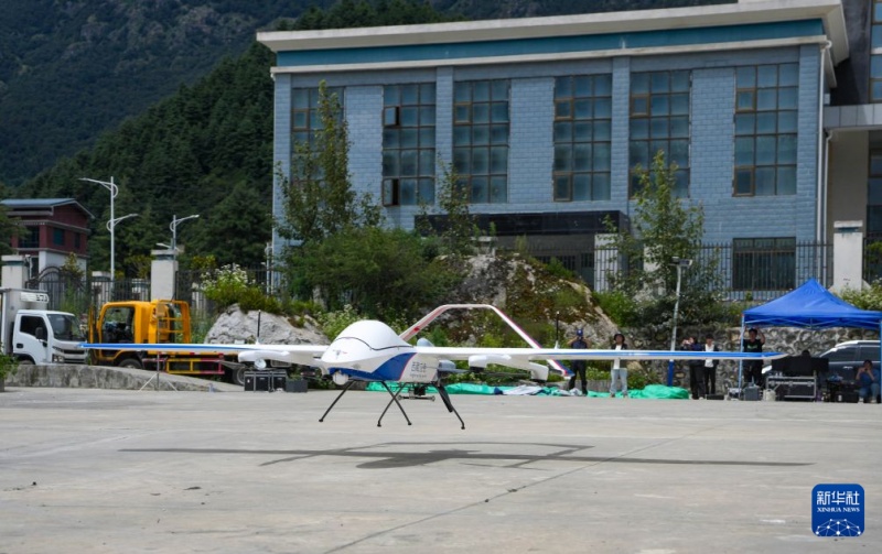 Xizang utiliza drones para monitorar possíveis riscos na áerea afetada do Porto de Gyirong