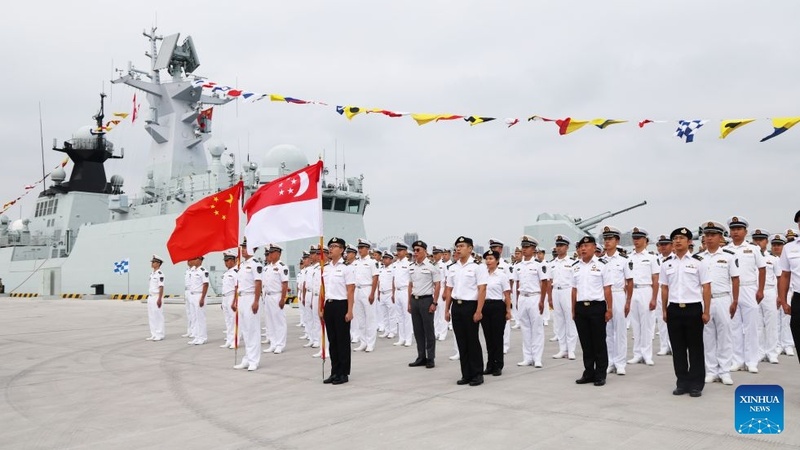China e Singapura lançam exercício marítimo conjunto