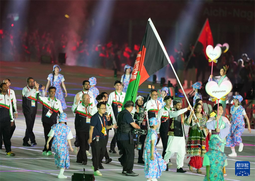 Cerimônia de abertura da 20ª edição dos Jogos Asiáticos realizada em Nagoya, Japão