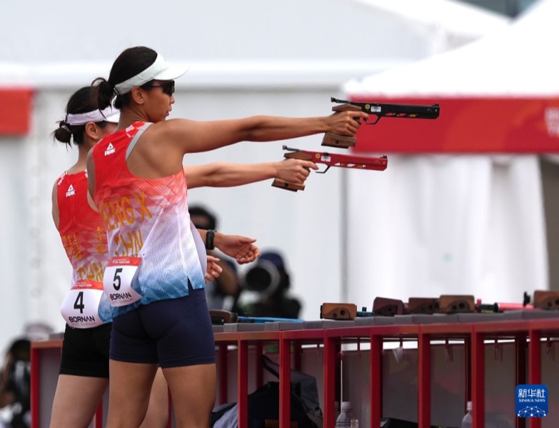 Jogos Asiáticos: China conquista ouro na prova por equipes do pentatlo moderno feminino, primeira medalha de ouro da delegação