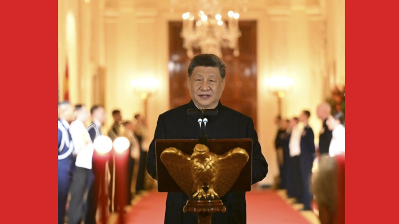 Xi Jinping participa de jantar de Estado oferecido por Trump