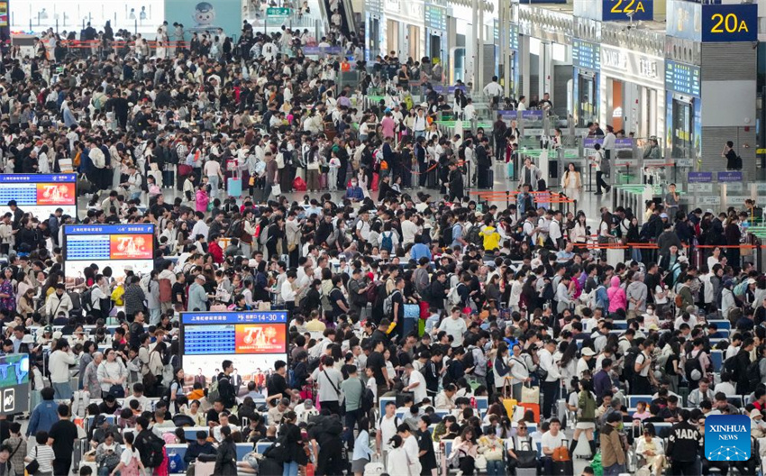 Ferrovias da China registram pico de retorno do feriado em meio a um mercado de turismo aquecido