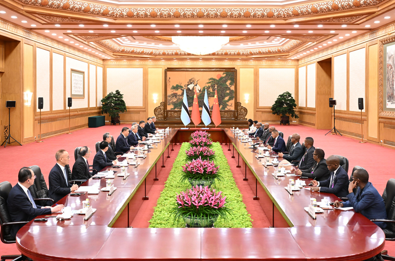 China e Botsuana estabelecem parceria cooperativa estratégica abrangente
